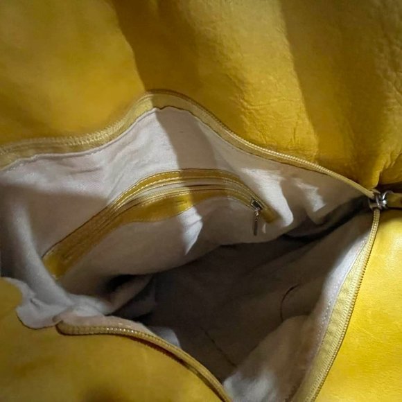 Italian Leather Tote Shoulder Strap Large Handbag Bought and Made in Italy - Picture 13 of 16